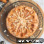 Flourless Pear Almond Cake from above on a cooling rack