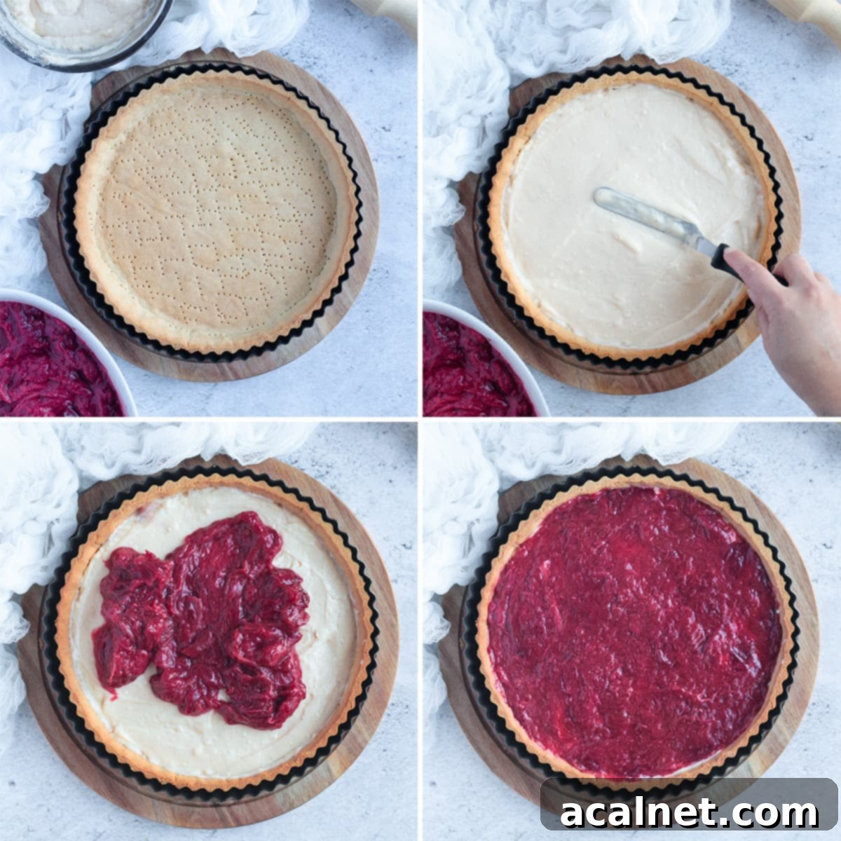 Process Shots: assembling the tart