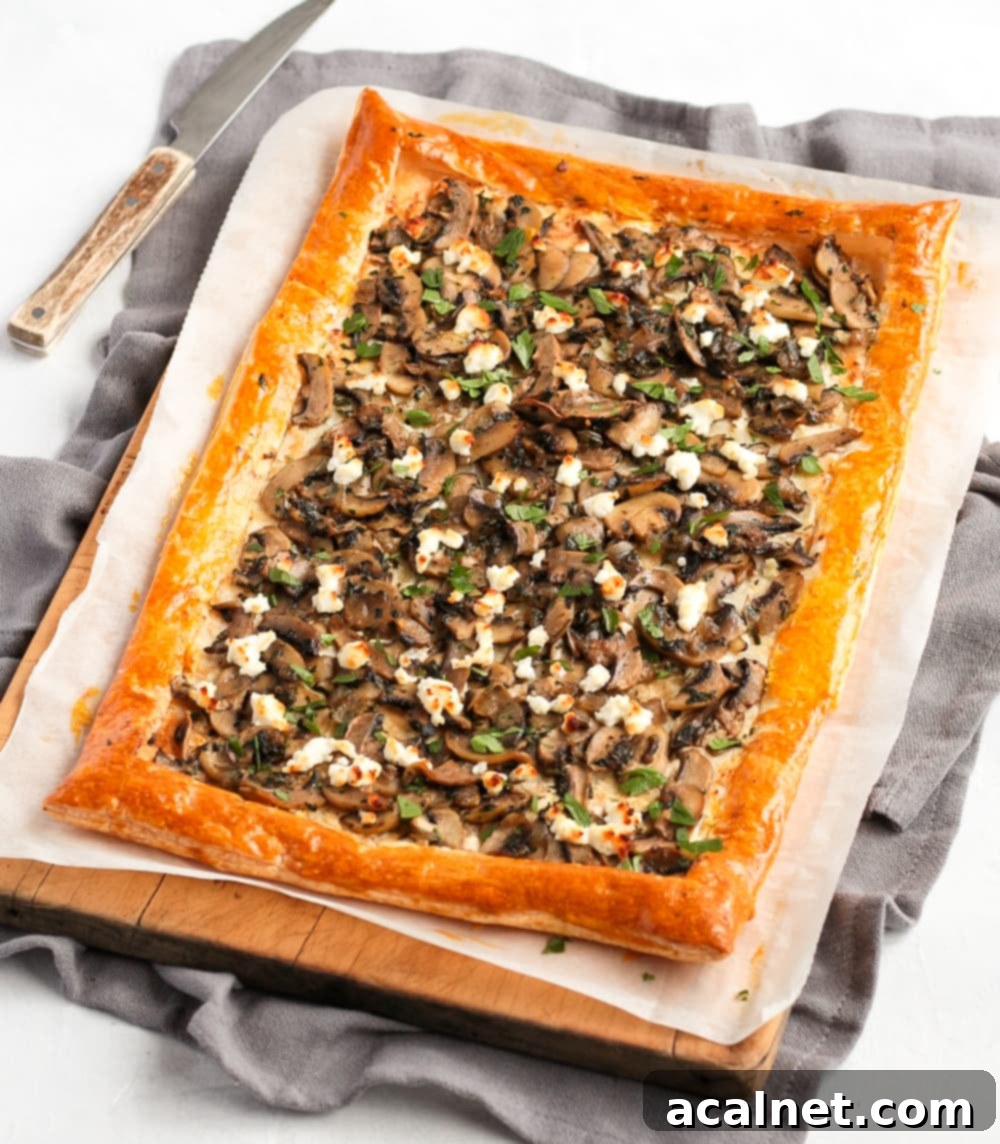 Side view on the dish placed over a wooden board and grey napkin