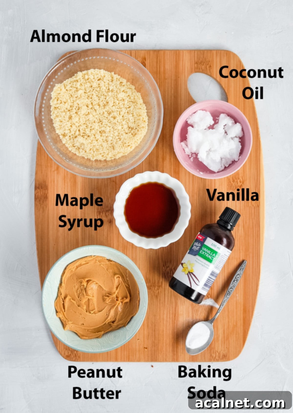 Ingredient Shot on a wooden board.