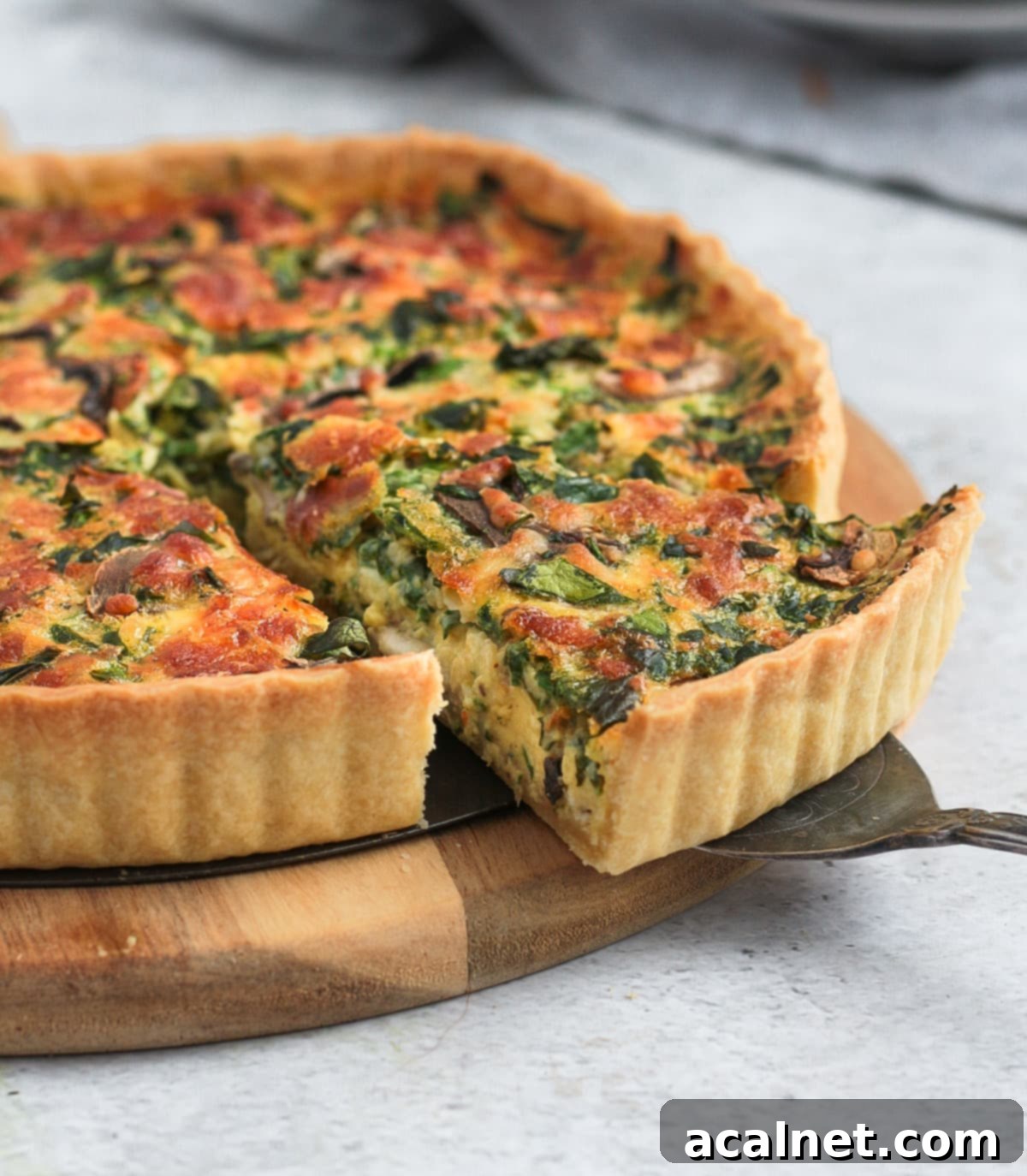 Taking a slice of the quiche