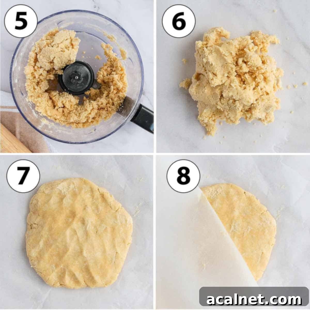 Process Shot Collage: rolling the dough.