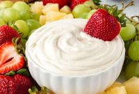 Creamy Marshmallow Fruit Dip Recipe
