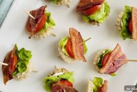 Mini BLT Bites: Bacon, Lettuce and Tomato Sandwiches