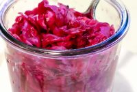 Fermented Red Cabbage Sauerkraut Recipe for Crunchy Probiotic Flavor