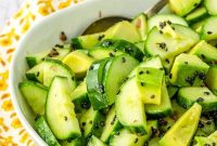 Crisp Cucumber and Creamy Avocado Salad Recipe for Summer
