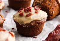 Maple Pecan Banana Muffins with Crunchy Streusel