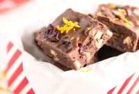 Chocolate Orange Cranberry Fudge Recipe: Zesty Holiday Truffle Bars