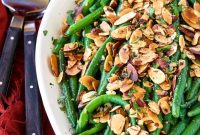 Green Beans Almondine Recipe with Toasted Almonds