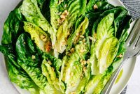 Crisp Little Gem Salad with Lemon Vinaigrette and Herbs