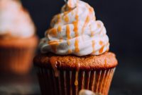 Pumpkin Cupcakes with Fluffy Marshmallow Frosting