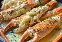 Oven-Baked Crab Legs with Garlic Butter Sauce