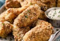 Garlic Parmesan Baked Chicken Wings Recipe
