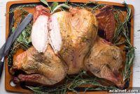 Spatchcocked Whole Turkey Smoked on a Traeger Grill