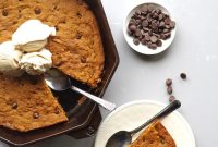 Gluten-Free Pumpkin Chocolate Chip Skillet Cookie Recipe