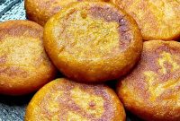 Sweet Potato Pancakes Stuffed with Sweet Red Bean Filling