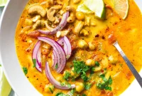 30-Minute Chickpea Tomato Coconut Curry Soup — Dairy & Gluten Free