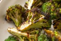 Crisp Grilled Broccoli with Lemon Garlic Sauce