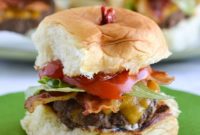 Stuffed Bacon Cheeseburger Sliders Recipe for Game Day