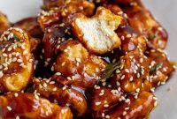 Crispy Air Fryer Sesame Chicken Bites — 62g Protein Per Serving