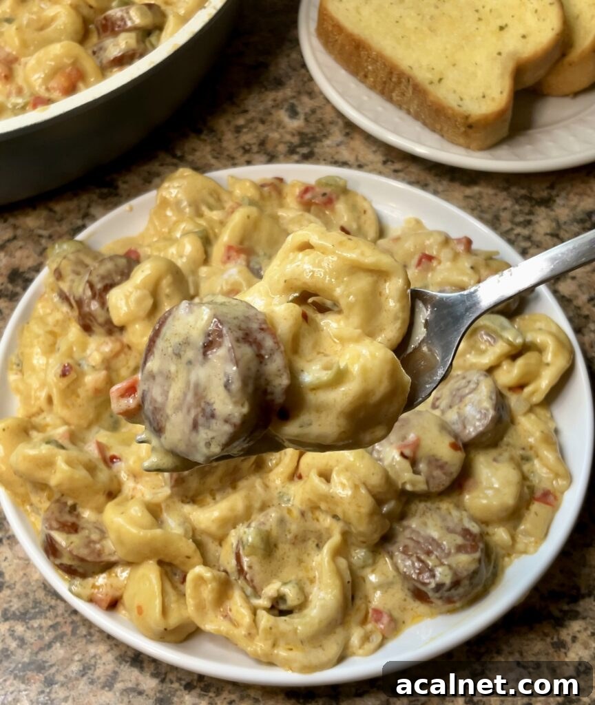 Creamy Tortellini with Smoked Sausage and Boursin Cheese Recipe 4 Creamy Tortellini with Smoked Sausage and Boursin Cheese