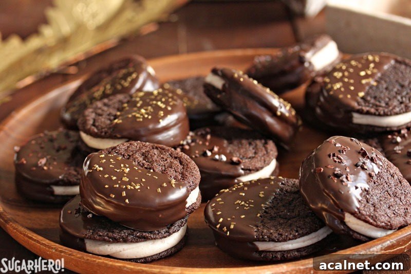 Spicy Chocolate Caramel Sandwich Cookies | From SugarHero.com Spicy Chocolate Caramel Sandwich Cookies | From SugarHero.com