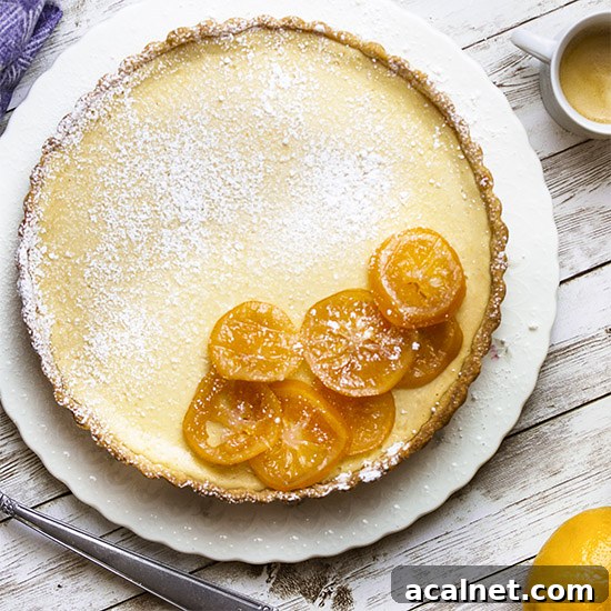 For a delicious sweet Easter dessert, you'll love this Italian ricotta pie! Baked in a tart shell, flavored with lemon, creamy and rich, and easy to make.Perfect for the holidays.