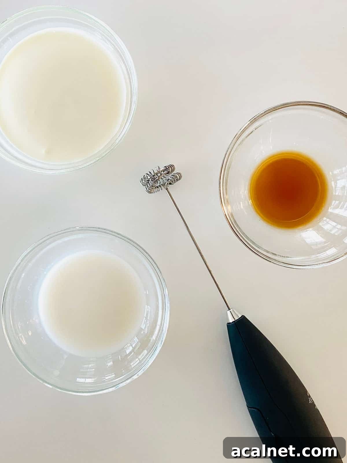How to Make Sweet Cream Cold Foam for Coffee Drinks 3 Sweet Cream Cold Foam Recipe ingredients.