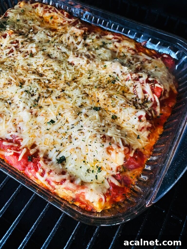 Traeger Smoked Veggie Manicotti