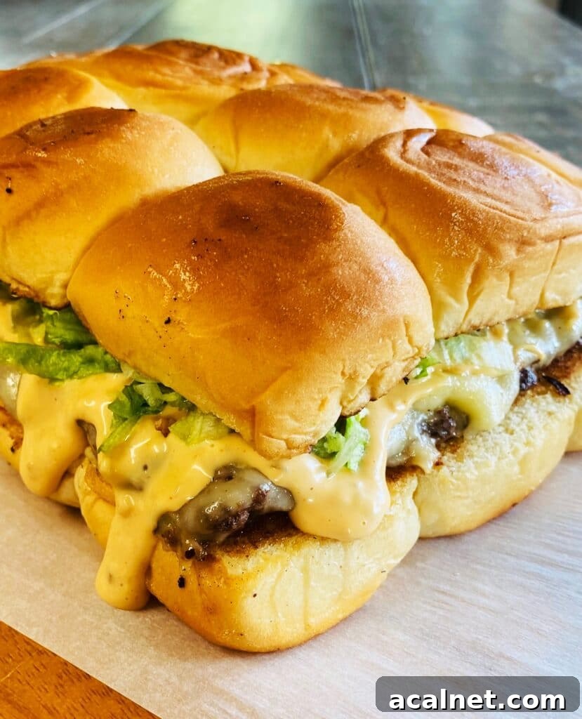 Blackstone Cheeseburger Sliders