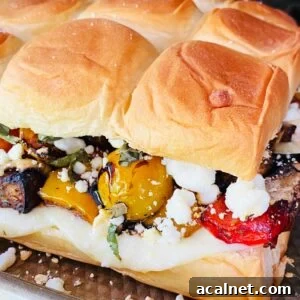 Smoked Veggie Goat Cheese Sliders