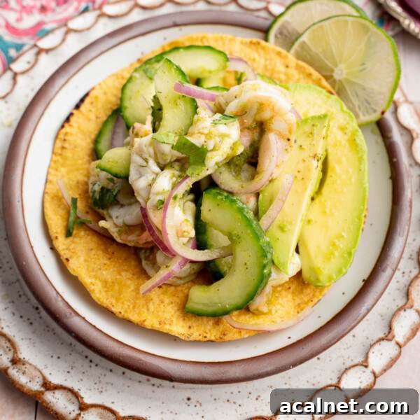 Crispy Shrimp Po' Boy Sandwich Recipe for Classic New Orleans Flavor 15 Aguachile on top of tostadas for serving.