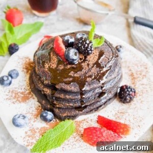 Paleo Carob Pancakes (GF) | Perchance to Cook, www.perchancetocook.com