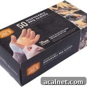Box of nitrile gloves in box
