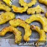 roasted delicata slices