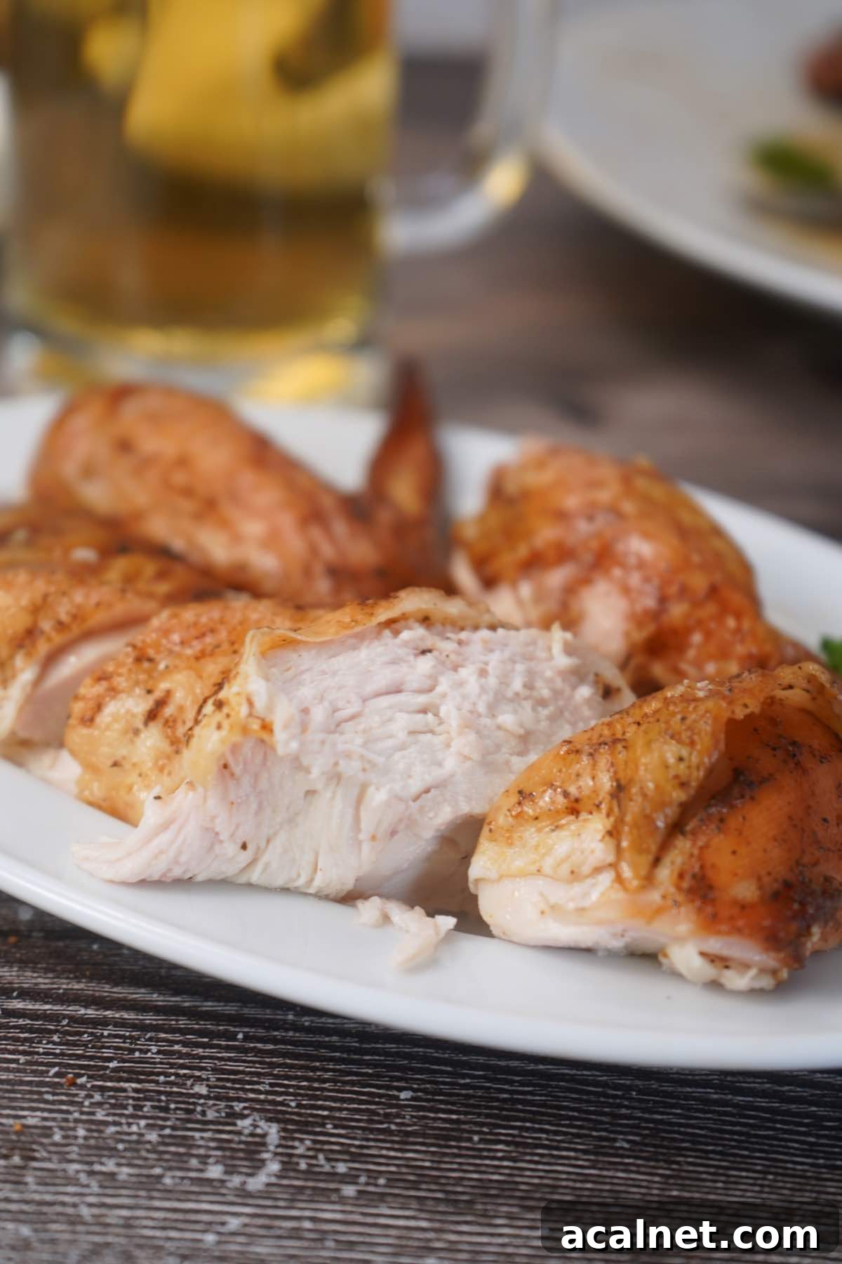 Juicy Chicken breast after smoked