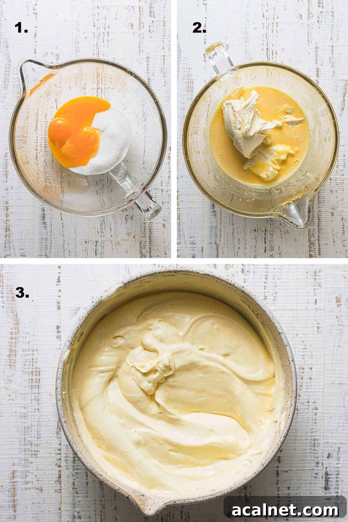 Limoncello Tiramisu Recipe: A Refreshing Citrus Twist on Tiramisu 5 Three steps in making Lemoncello filling using egg yolks, sugar and mascarpone cheese.
