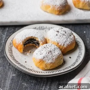Air Fryer Oreo Bites — 3-Ingredient Dessert Recipe 10 Three air fryer oreos dusted with powdered sugar on a plate.