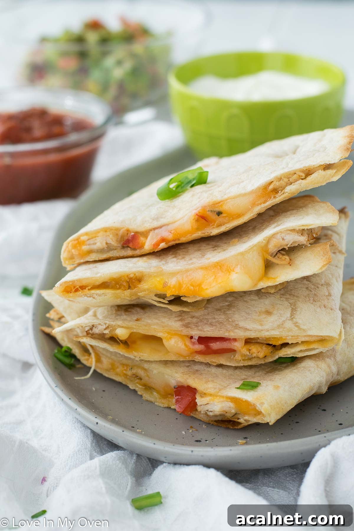 air fryer turkey quesadillas