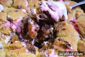 S'mores Cookie Pie is the definition of comfort food! Rich, buttery and packed full of chocolate, marshmallows and crushed digestives. This is an ooey gooey treat to die for!