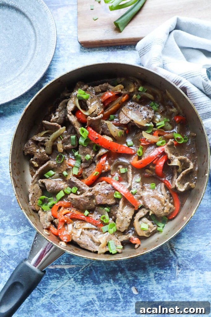 Garlic pepper beef