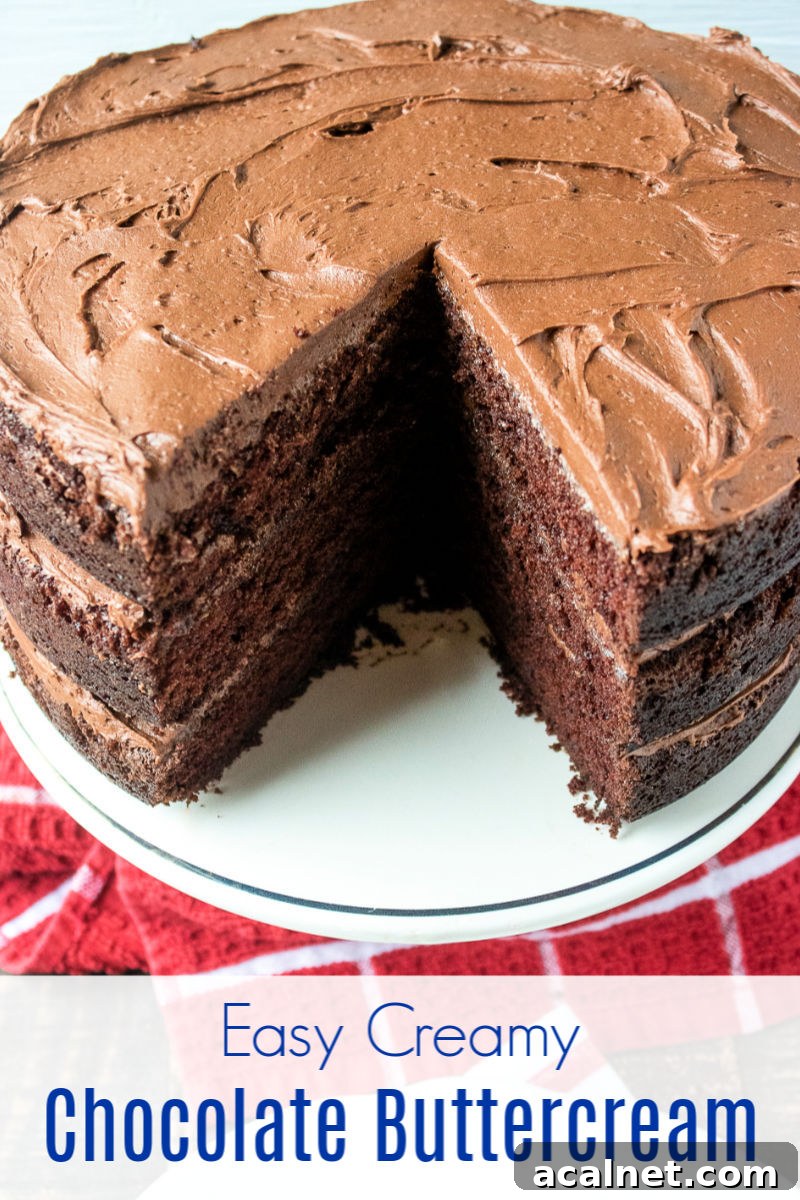 pin chocolate buttercream