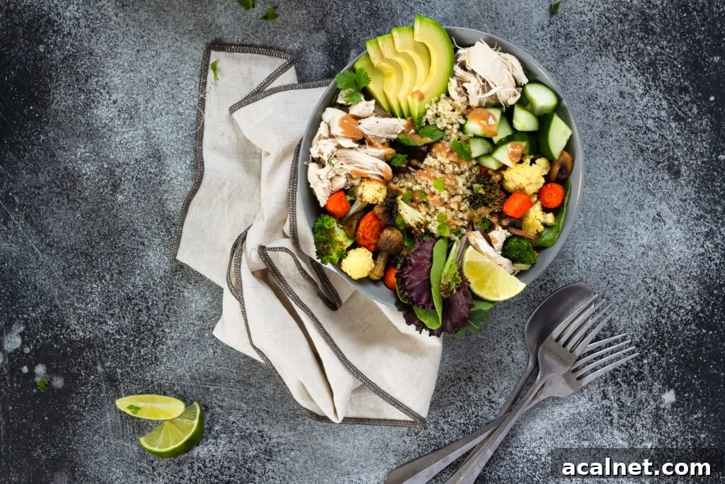 easy power bowls with chicken