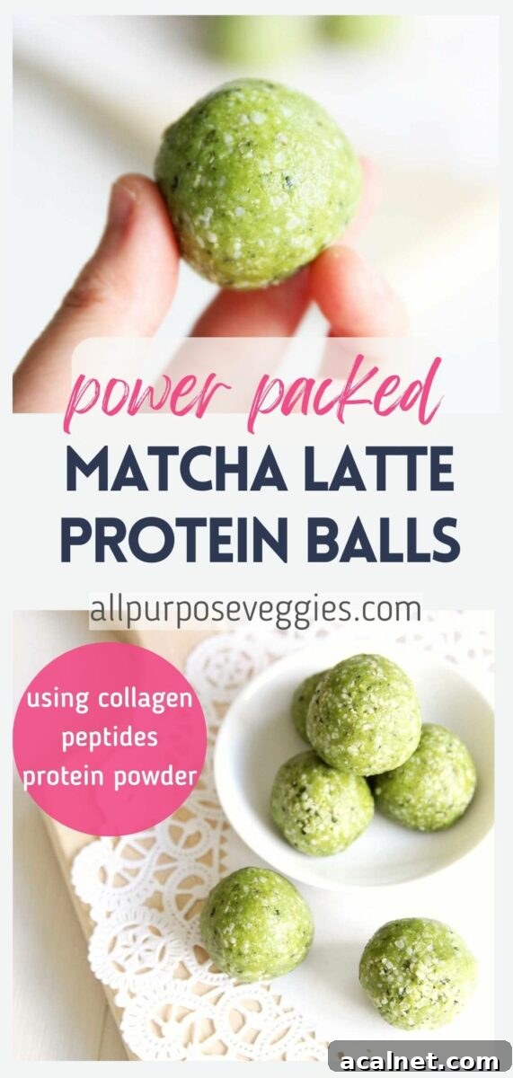 pin image - Power Packed Matcha Latte Protein Balls