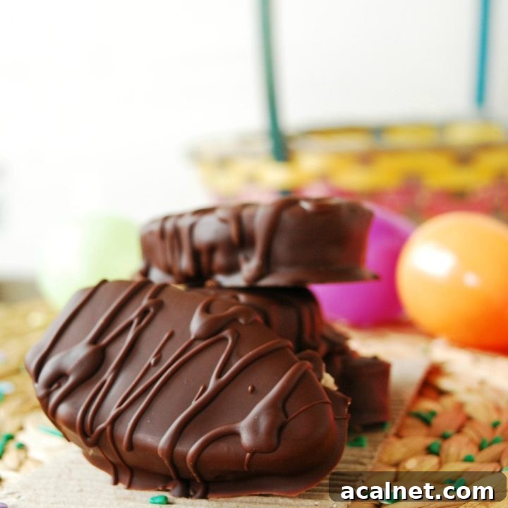 Chocolate Covered Cookie Dough Easter Eggs ( No Bake)