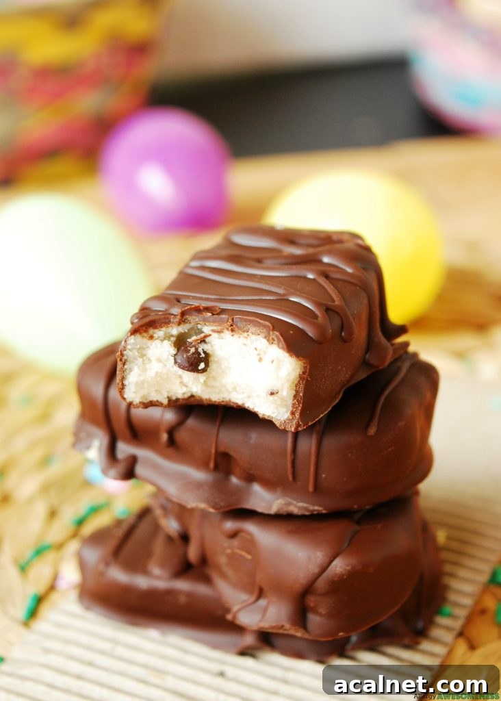 Vegan Chocolate Cookie Dough Easter Eggs
