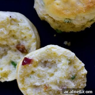 Easy Bacon Green Onion Biscuits Recipe - These Bacon Green Onion Biscuits make a delicious addition to any meal. Made with just five ingredients, they are just perfect served with a soup or salad, too!