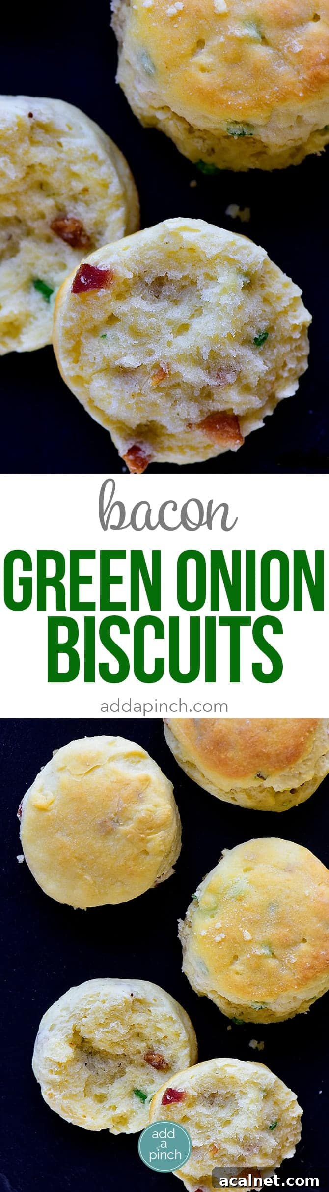 Savory Bacon and Green Onion Biscuits Recipe 6 Easy Bacon Green Onion Biscuits Recipe - These Bacon Green Onion Biscuits make a delicious addition to any meal. Made with just five ingredients, they are just perfect served with a soup or salad, too!