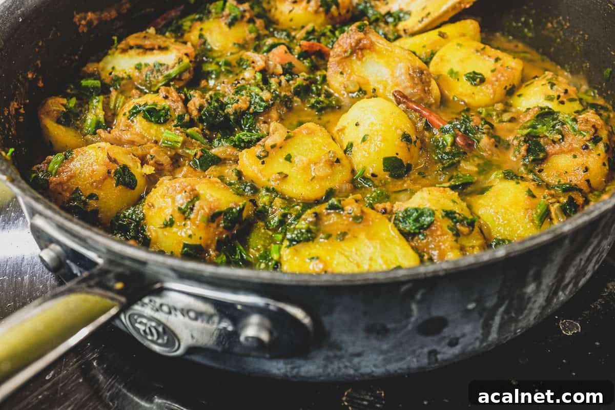 Saag Aloo (Spinach & Potato Curry)