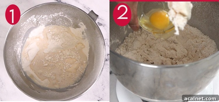 Homemade Dinner Rolls Recipe: Soft, Fluffy Yeast Rolls 6 Add the bloom yeast and egg in the dry ingredient copy